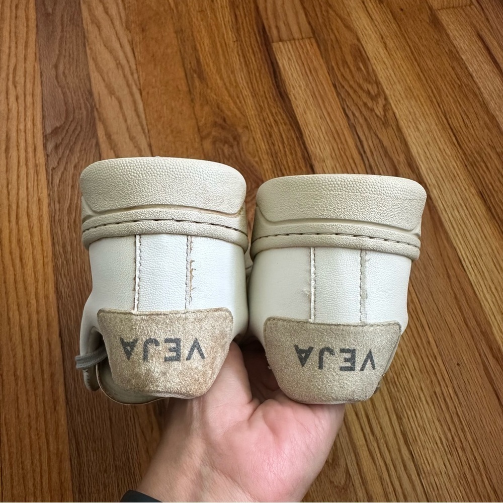 Veja Urca Nautico Lace Up Side Logo Sneaker White Grey Womens Size 10 - Picture 6 of 11